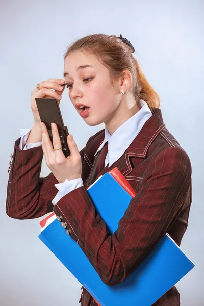 De uitstekend werkende vrouw — Stockfoto