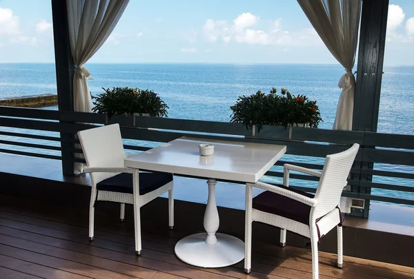 Balcone con vista sul mare — Foto Stock