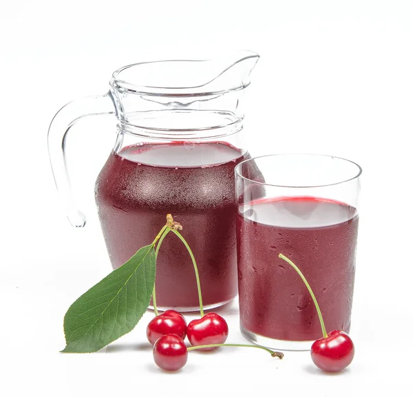 Cherry with juice — Stock Photo, Image