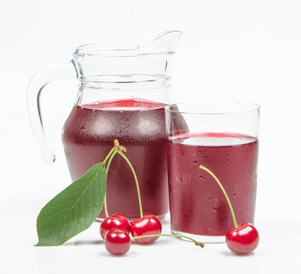 Cherry with juice — Stock Photo, Image