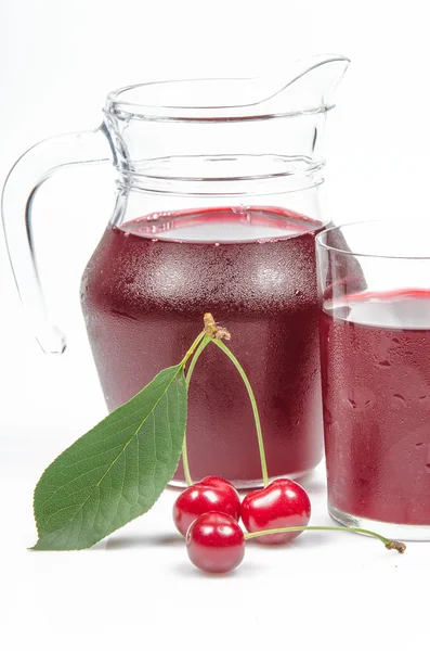 Cherry with juice — Stock Photo, Image