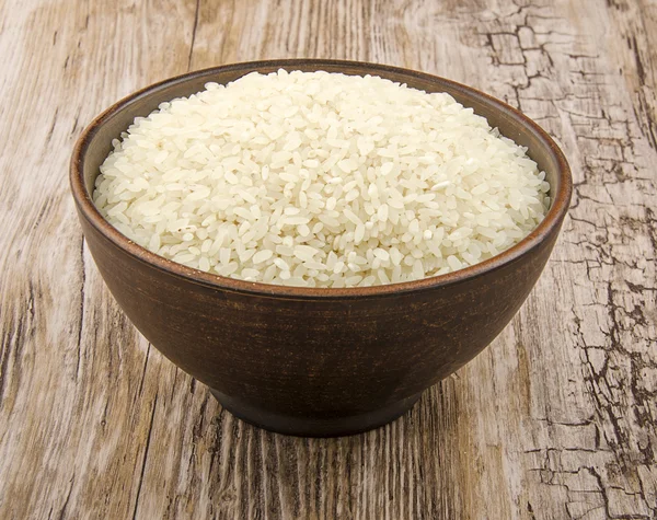 Ceramic cup with rice — Stock Photo, Image