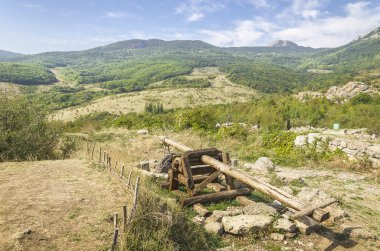 Antik kale eski trebuchet