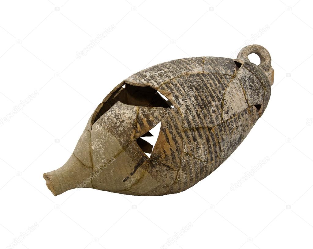destroyed ancient amphoras