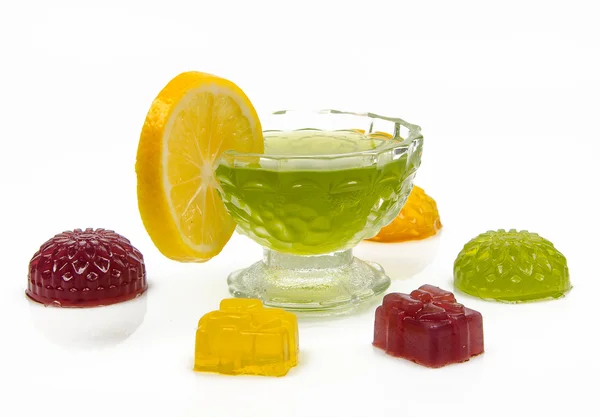 Jelly with lemon — Stock Photo, Image