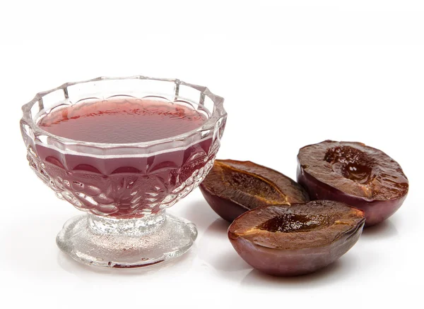 Jelly with plum — Stock Photo, Image
