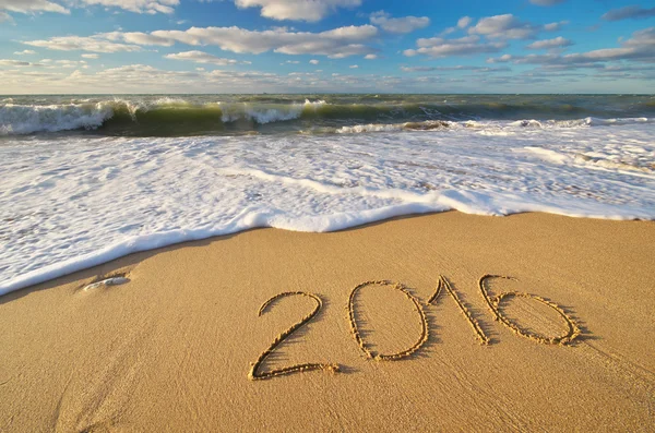 2015 year on the sea shore.