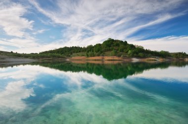 Bahar ve nehir orman.