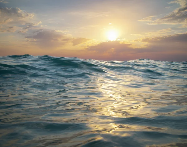 Wave on sunset. — Stock Photo, Image