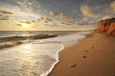 Güzel deniz manzarası doğa.