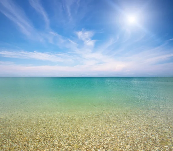 Deeb mavi deniz gün. — Stok fotoğraf