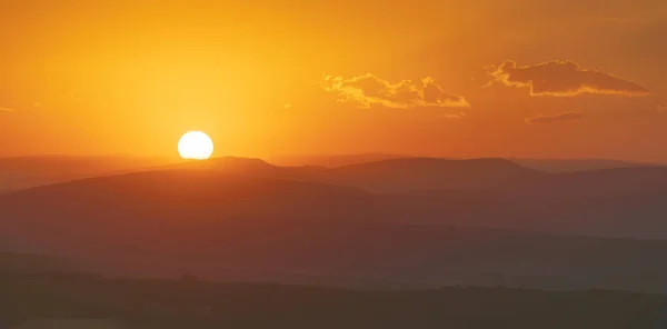Схід Сонця Гірський Ранковий Пейзаж — стокове фото