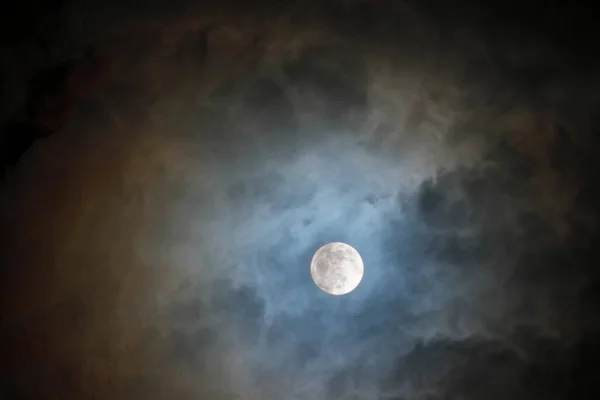 Luz Luna Cielo Nocturno Escena Naturaleza — Foto de Stock