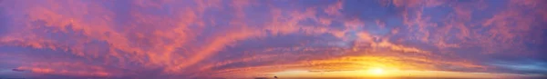 Велика Панорама Заходу Сонця Високої Роздільної Здатності Світла Природа Композиція — стокове фото