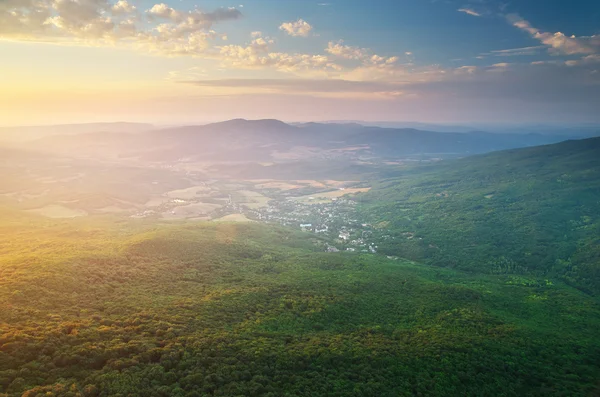 Village in mountain. — Stock Photo, Image