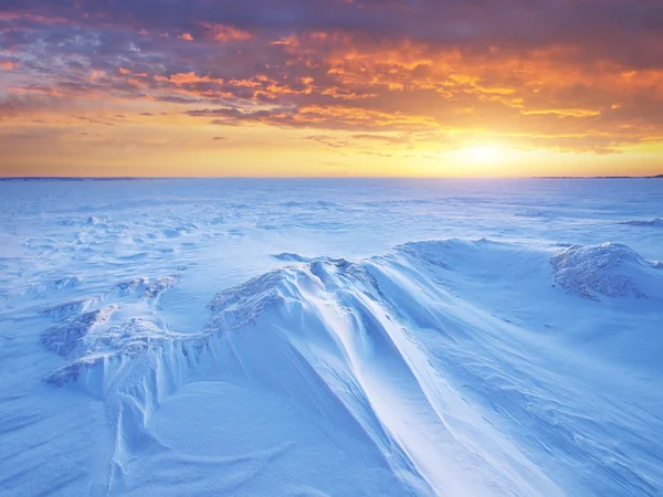Krajobraz zimowy. — Zdjęcie stockowe
