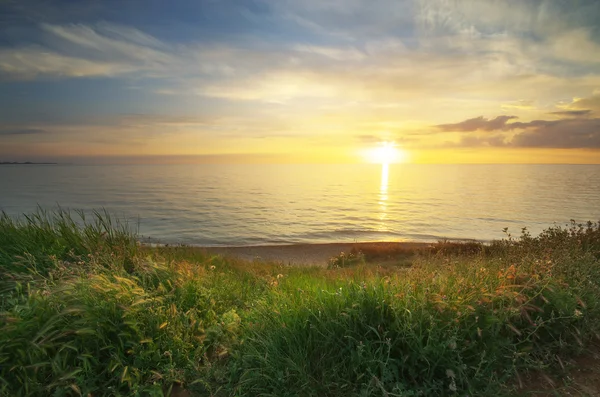 Zusammensetzung des Sonnenuntergangs. — Stockfoto