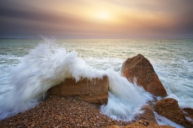 güzel deniz manzarası.