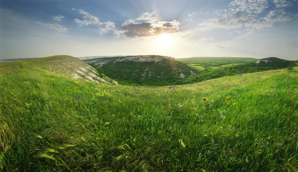 Horské panorama krajiny. — Stock fotografie