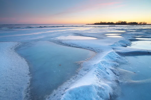 Paisagem inverno. — Fotografia de Stock