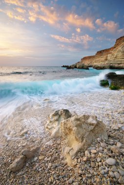 Güzel doğa deniz manzarası.