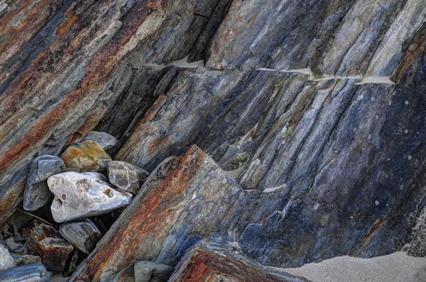 Capas de rocas metamórficas —  Fotos de Stock