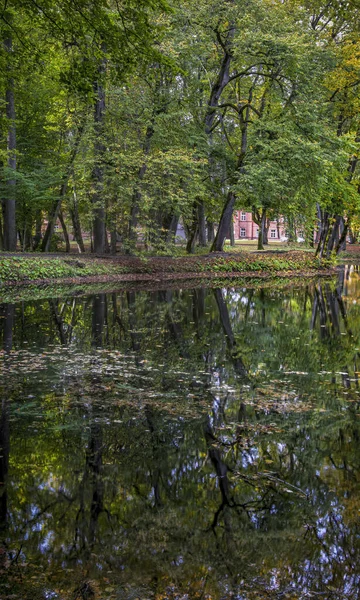 Raudone Castle Park Raudone Raudones Eldership Município Distrito Jurbarkas Lituânia — Fotografia de Stock