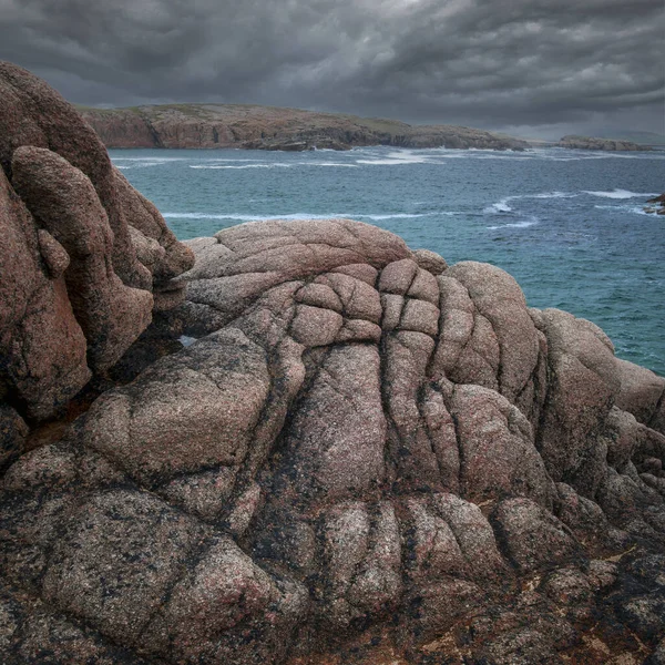 Cruit Island World Red Granite Rock Cruit Island Irish Chruit — Stock Photo, Image