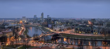 Vilnius şehir uyanma-up