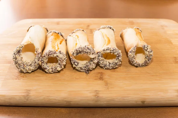 Bakverk för cannoli — Stockfoto