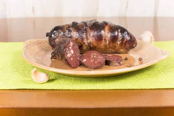 Salchicha ucraniana de la sangre — Foto de Stock