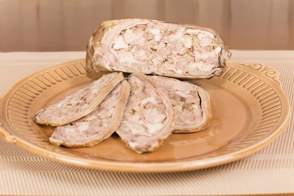 Stuffed pork stomach — Stock Photo, Image