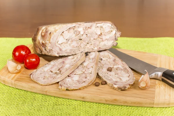 Gefüllter Schweinebauch — Stockfoto