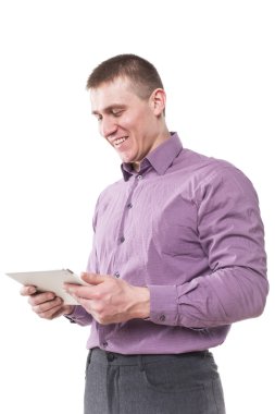 tablet ile işadamı