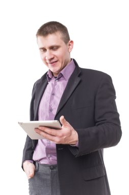 tablet ile işadamı