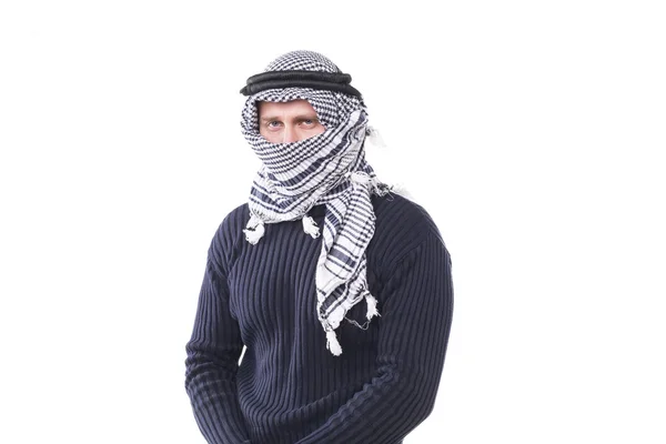 Young guy in a keffiyeh — Stock Photo, Image