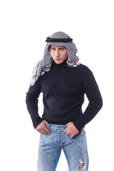 Young guy in a keffiyeh — Stock Photo, Image