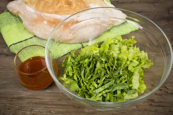 Lechuga picada — Foto de Stock