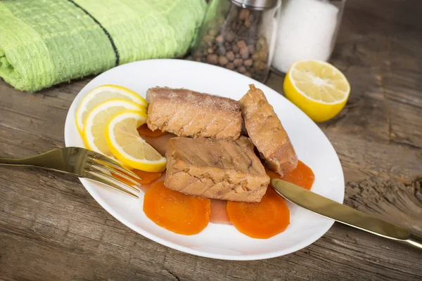 Fish stew with vegetables — Stock Photo, Image