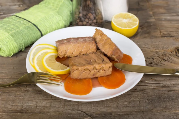 Ragoût de poisson aux légumes — Photo