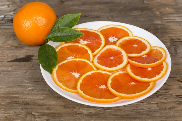 Red orange sliced — Stock Photo, Image