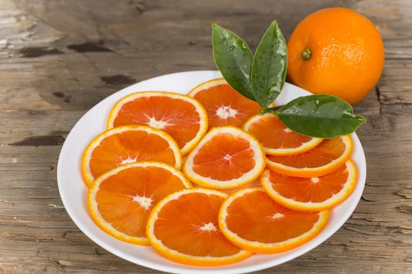 Red orange sliced — Stock Photo, Image