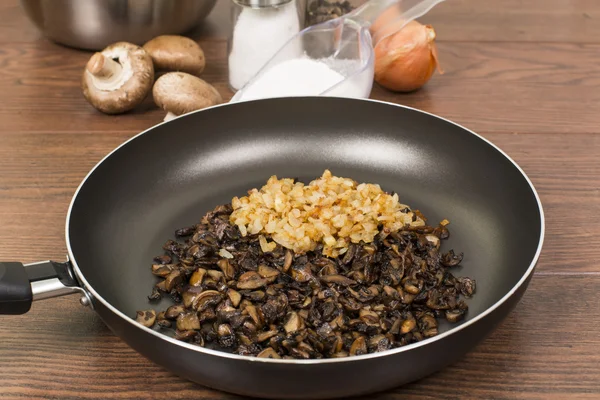 Fried mushrooms — Stock Photo, Image