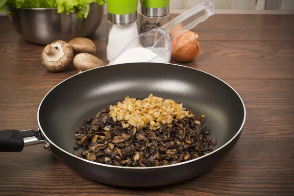 Fried mushrooms — Stock Photo, Image