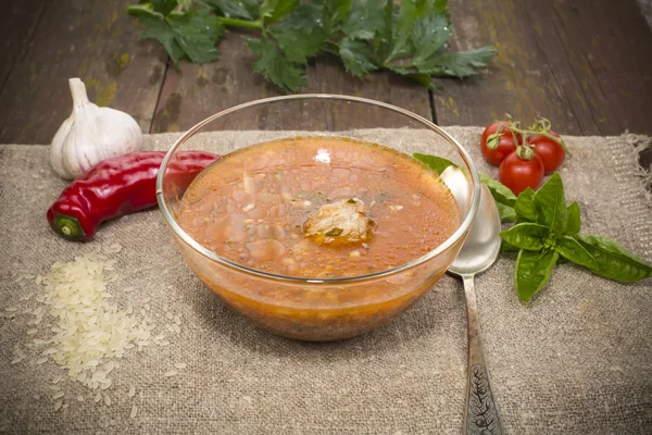 Sopa de kharcho — Fotografia de Stock