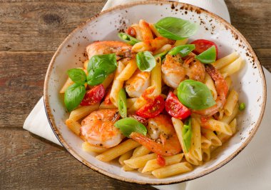 Karides ile Penne makarna