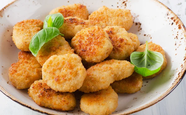 Chicken nuggets in a bowl — Stock Photo, Image