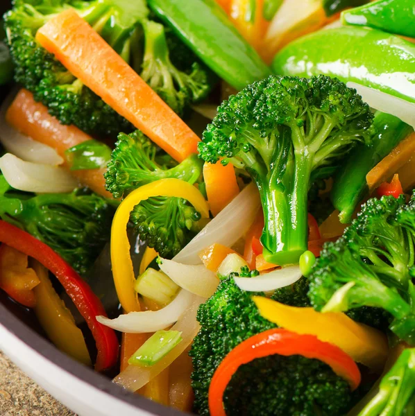 채식 야채 볶음 튀김 — 스톡 사진