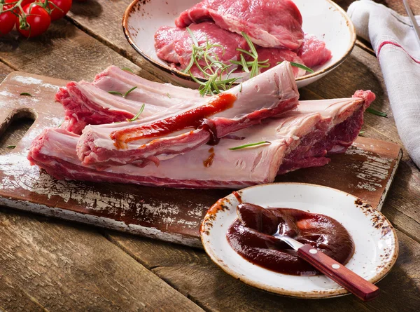 Raw Beef ribs — Stock Photo, Image