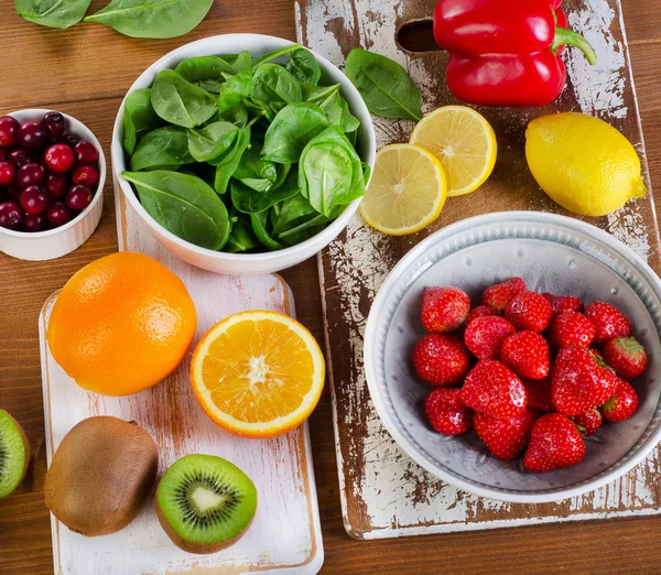 Alimentos mais altos em vitamina C — Fotografia de Stock